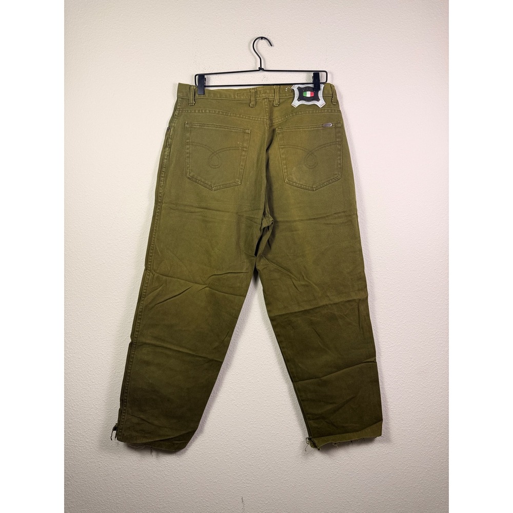 Paco Jeans Men's 36x 32 green Baggy Skater Baggy Streetwear Y2K Vintage Style - Picture 9 of 12